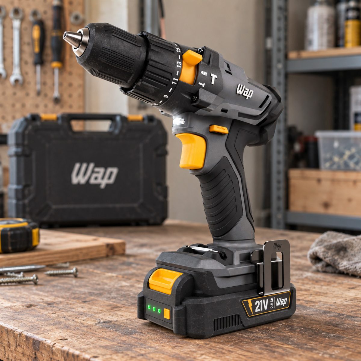 Parafusadeira e Furadeira de Impacto 21V WAP K21 ID01